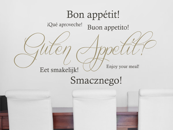 Guten Appetit - Wandtattoos für die Küche - Kreative Auswahl an ... Guten Appetit - Wandtattoos für die Küche - Kreative Auswahl an ...