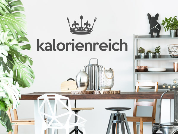 Wandtattoo Kalorienreich als originelles Geschenk für Köche