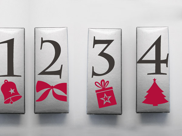 Wandtattoo Klebezahlen Adventskalender