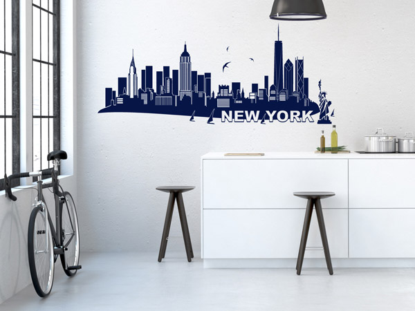 Wandtattoo New York Skyline