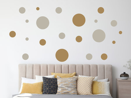 Kreative Klebepunkte - Wandtattoo-Dots als Deko Punkte