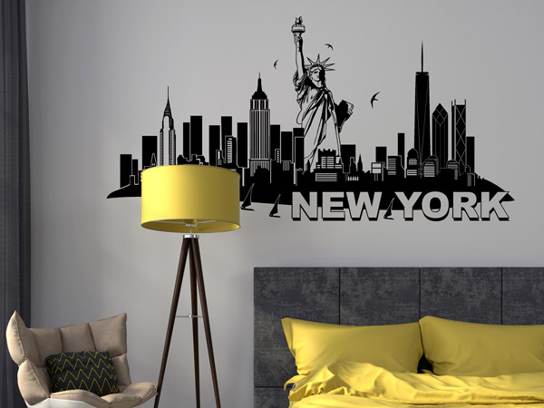 Wandtattoo Skyline New York