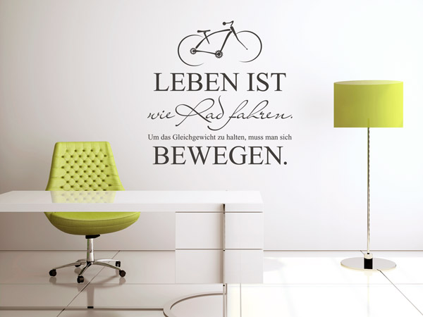 Wandtattoo Spruch Büro