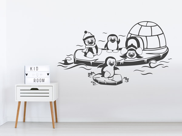 Wandtattoo Tiere fürs Kinderzimmer Pinguine