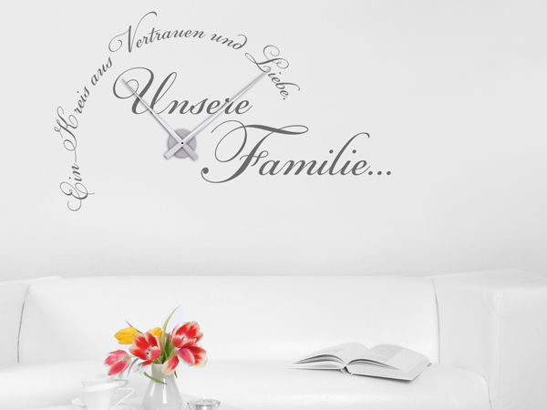 Wandtattoo Unsere Familie