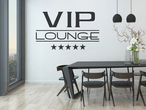 Wandtattoo VIP Lounge Geschenk