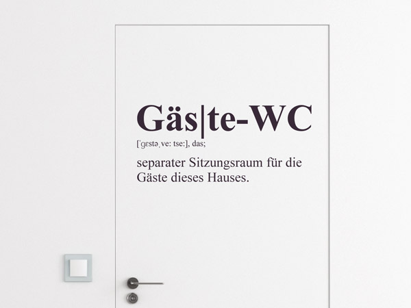 schönes Dekoschild Holzschild WC Scheißhaus Scherz Schild für Toilette Bad
