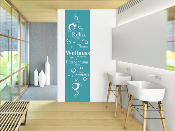 Wandtattoo Wellness