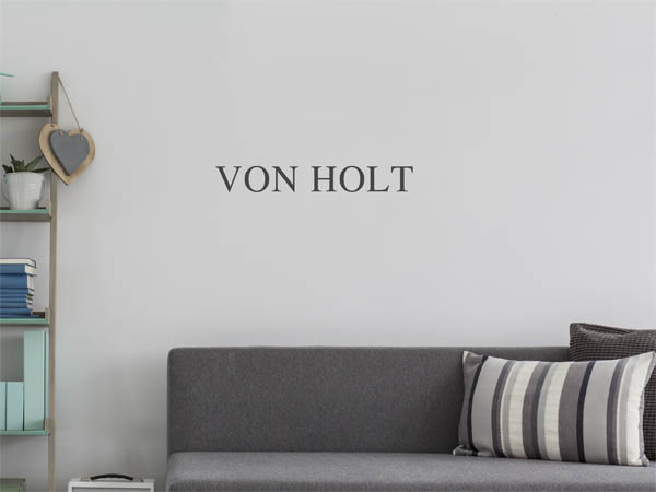 Wandtattoo verschnörkeltes V mit von Holt
