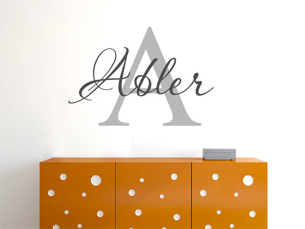 Wandtattoo Abler Nachname