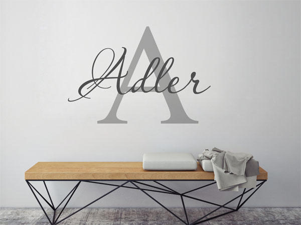 Wandtattoo Adler Nachname