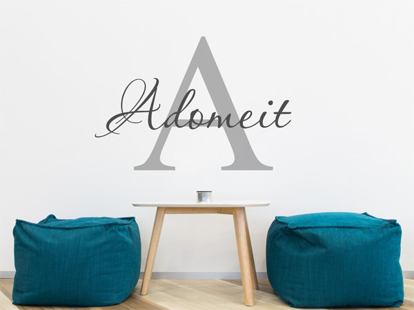 Wandtattoo Adomeit Nachname
