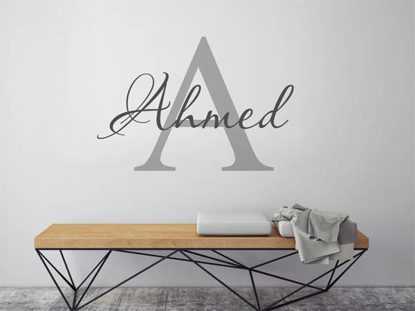 Wandtattoo Ahmed Nachname