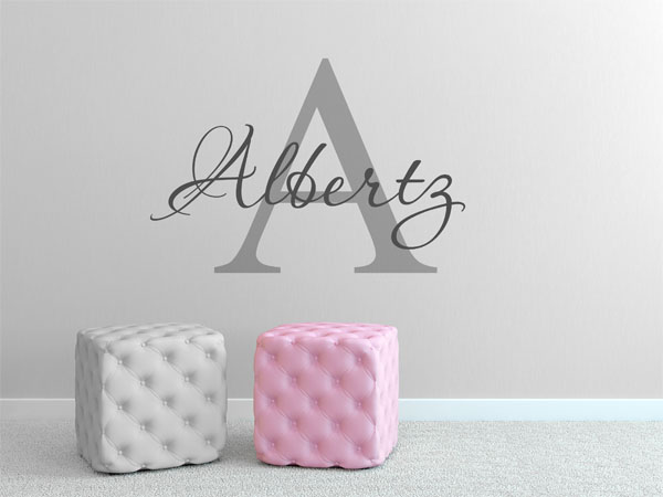 Wandtattoo Albertz Nachname