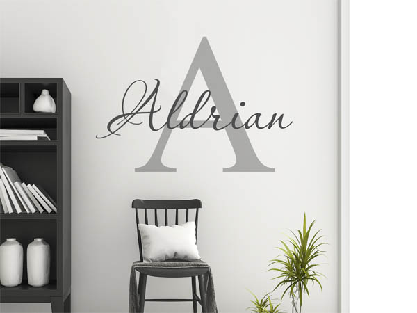 Wandtattoo Aldrian Nachname