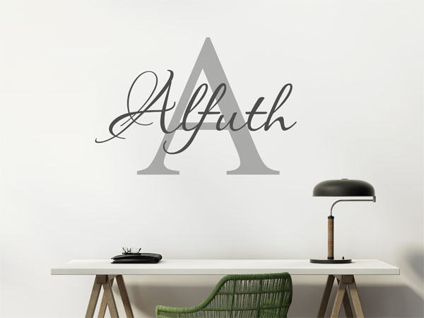 Wandtattoo Alfuth Nachname