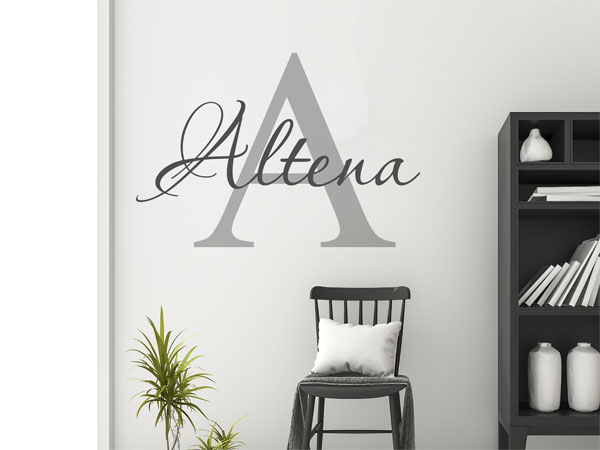 Wandtattoo Altena Nachname
