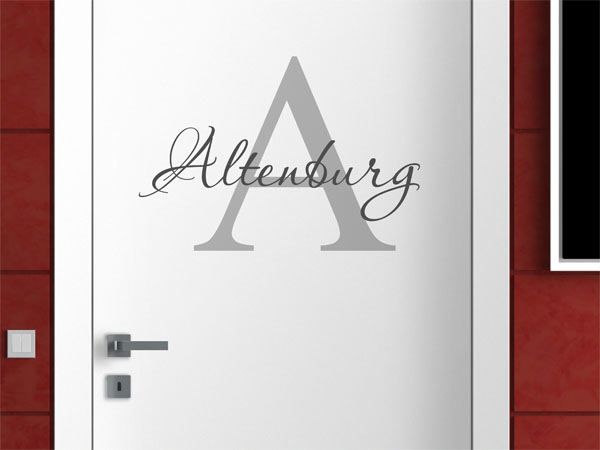 Wandtattoo Altenburg Nachname