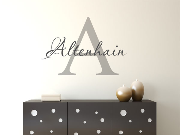Wandtattoo Altenhain Nachname