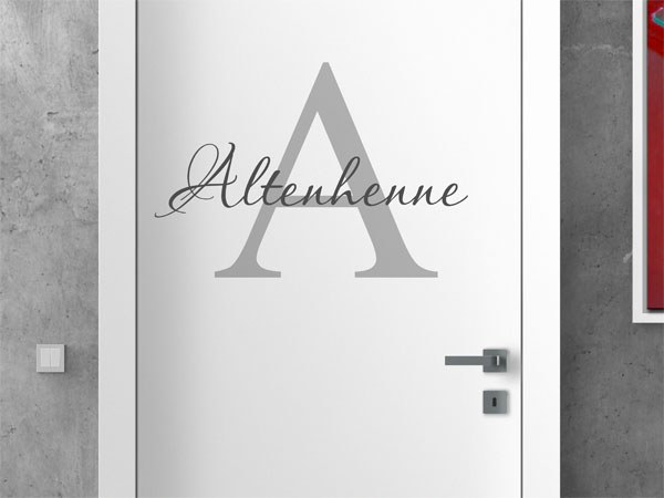 Wandtattoo Altenhenne Nachname