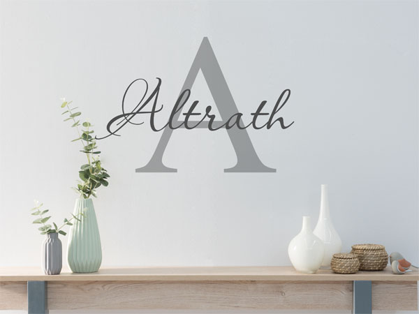Wandtattoo Altrath Nachname