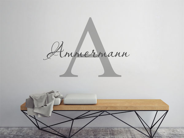 Wandtattoo Ammermann Nachname