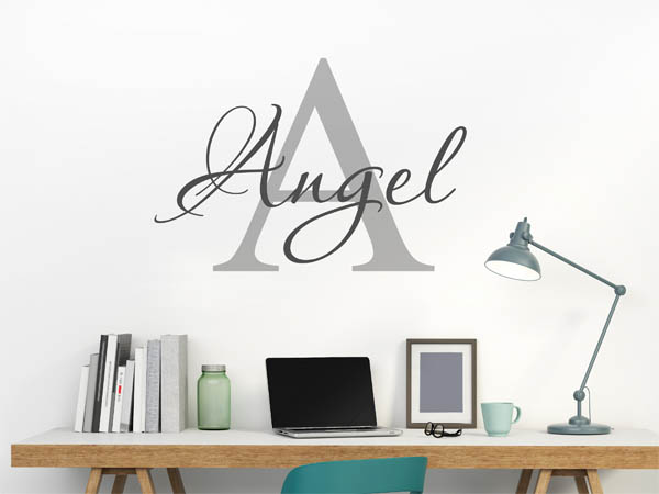 Wandtattoo Angel Nachname