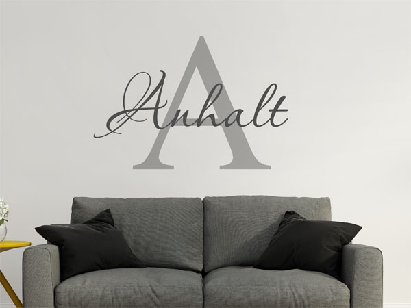 Wandtattoo Anhalt Nachname