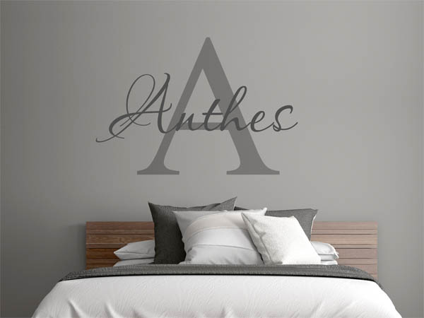 Wandtattoo Anthes Nachname