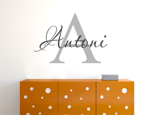 Wandtattoo Antoni Nachname