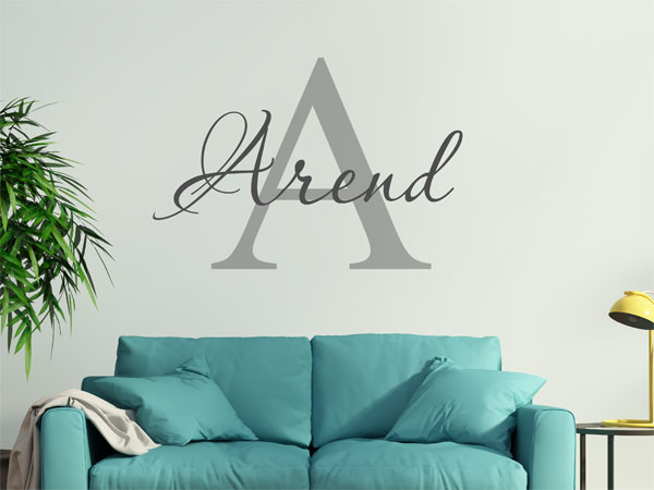 Wandtattoo Arend Nachname