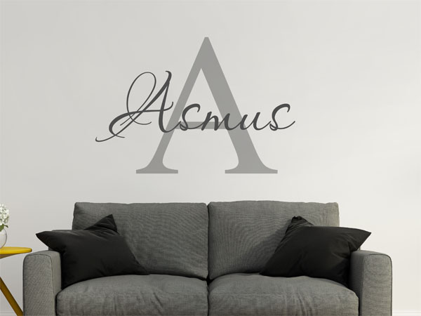 Wandtattoo Asmus Nachname