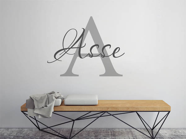 Wandtattoo Asse Nachname