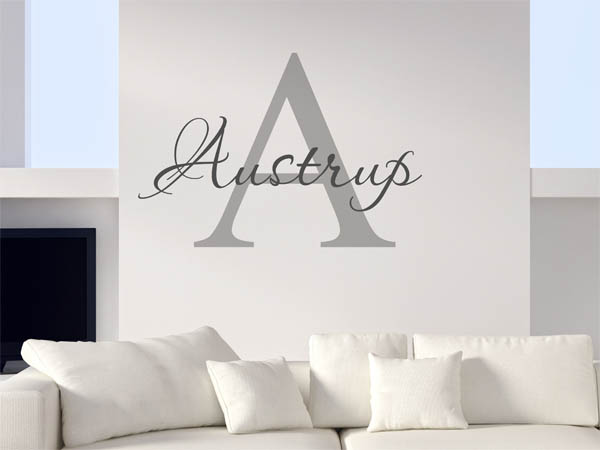 Wandtattoo Austrup Nachname