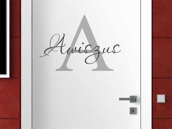 Wandtattoo Awiszus Nachname
