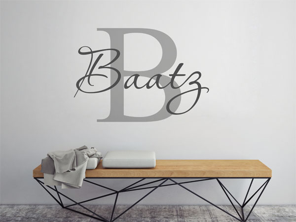 Wandtattoo Baatz Nachname