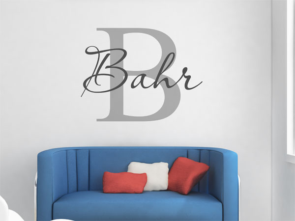 Wandtattoo Bahr Nachname