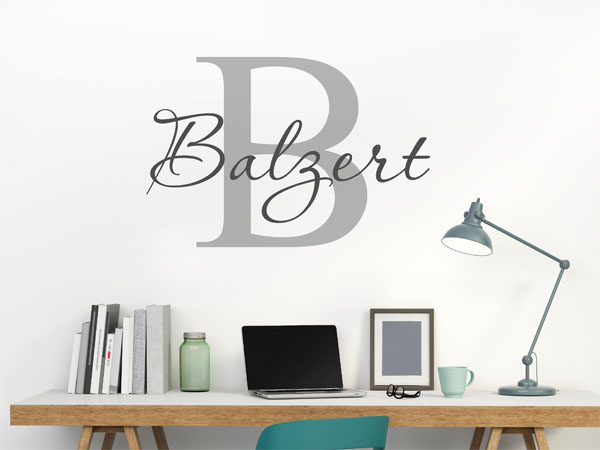 Wandtattoo Balzert Nachname
