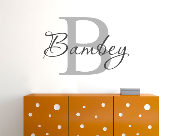 Wandtattoo Bambey Nachname