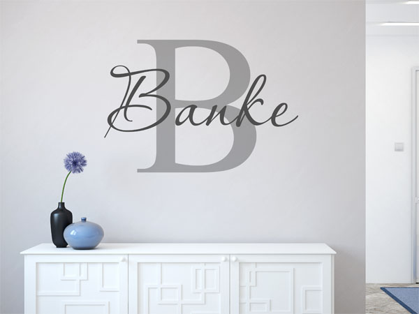 Wandtattoo Banke Nachname