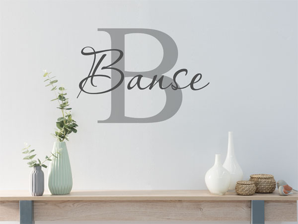 Wandtattoo Banse Nachname