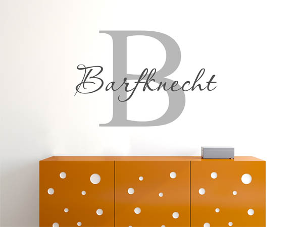 Wandtattoo Barfknecht Nachname
