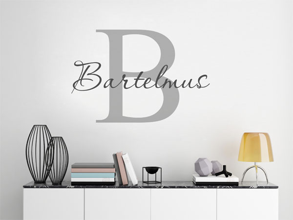 Wandtattoo Bartelmus Nachname