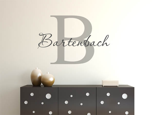 Wandtattoo Bartenbach Nachname