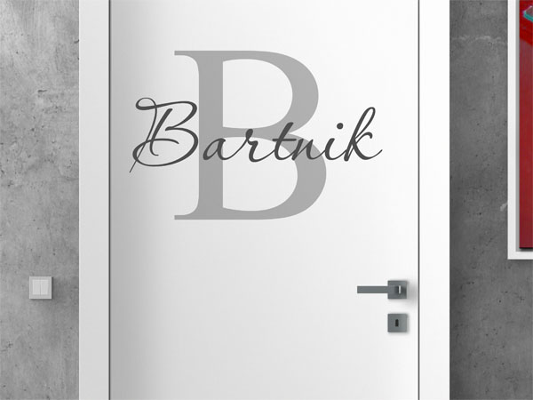 Wandtattoo Bartnik Nachname