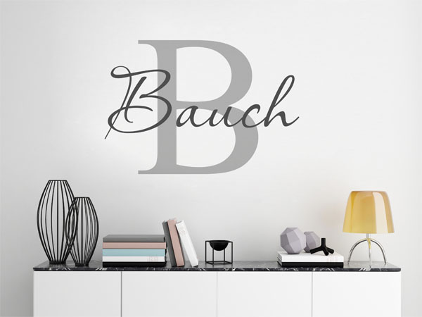 Wandtattoo Bauch Nachname