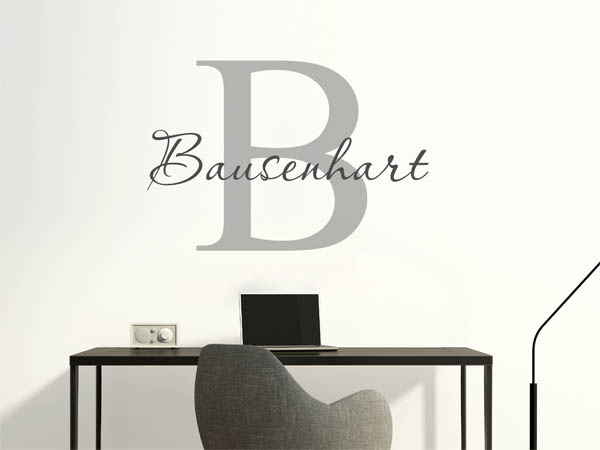 Wandtattoo Bausenhart Nachname