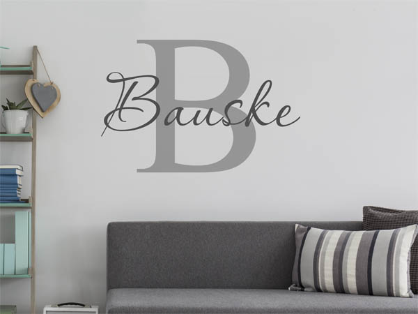 Wandtattoo Bauske Nachname