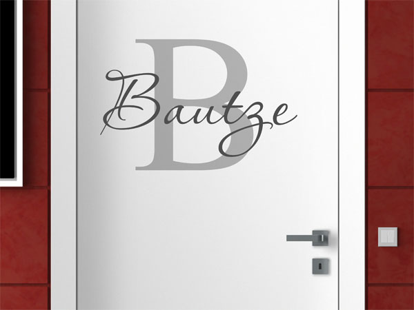 Wandtattoo Bautze Nachname