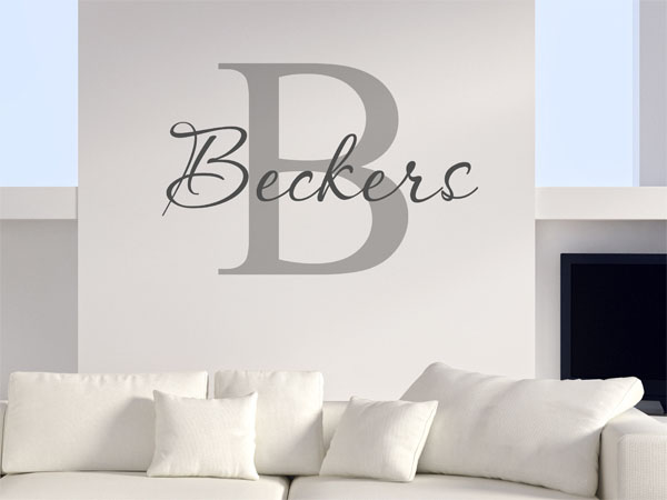 Wandtattoo Beckers Nachname